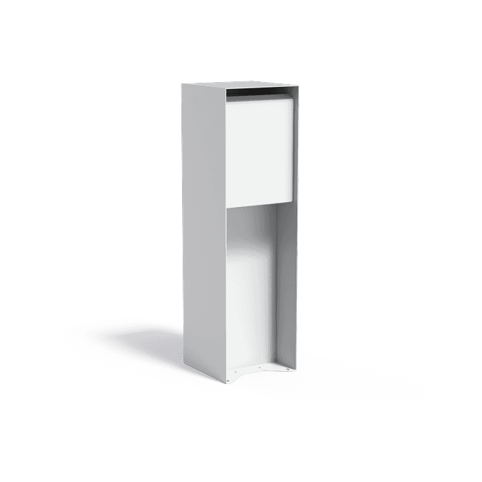 LFA1.2 - Aluminium,Staande brievenbussen,FLYN,350 x 350 x 1200 mm