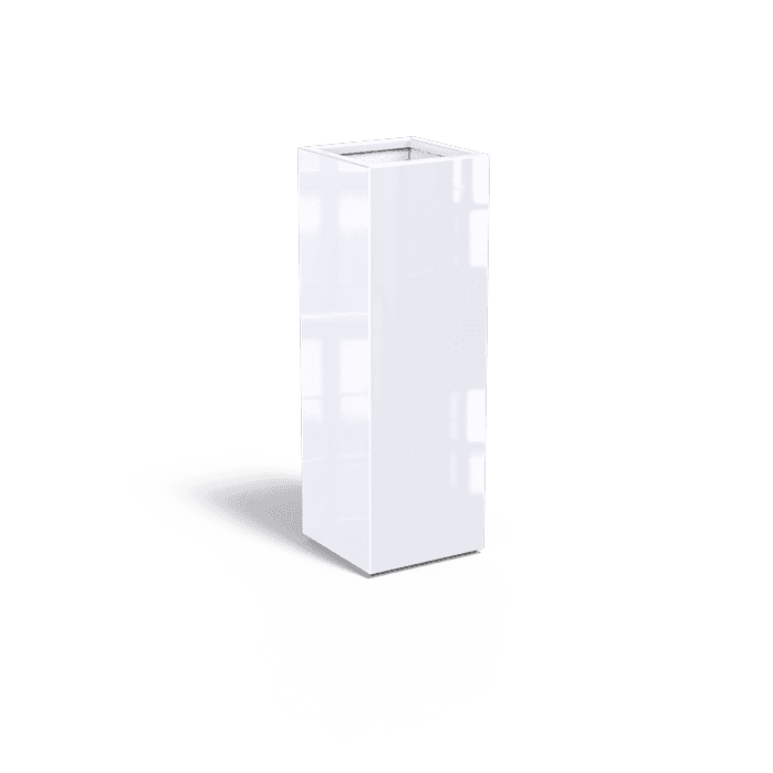 PBH10.4 9010 (op=op) - Polyester hoogglans,ADEZZ sale,Plantenbak RAL 9010,400 x 400 x 1200 mm