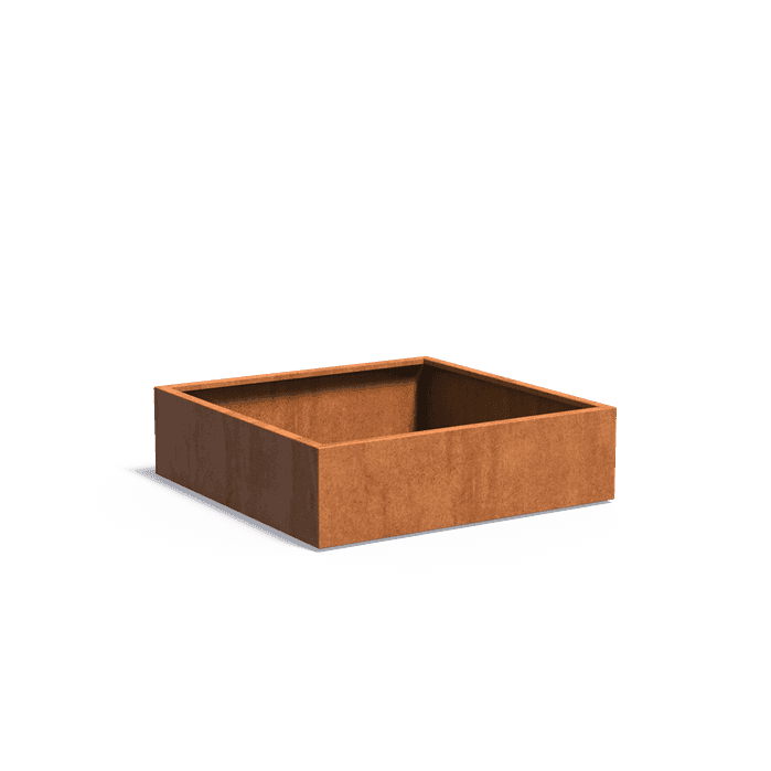 CA3.3 - Stal kortenowska,Donice,CARREZ z dnem,1400 x 1400 x 400 mm