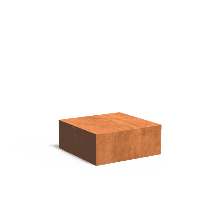 CK21 - Cortenstaal,Sokkels,Sokkel,1000 x 1000 x 400 mm