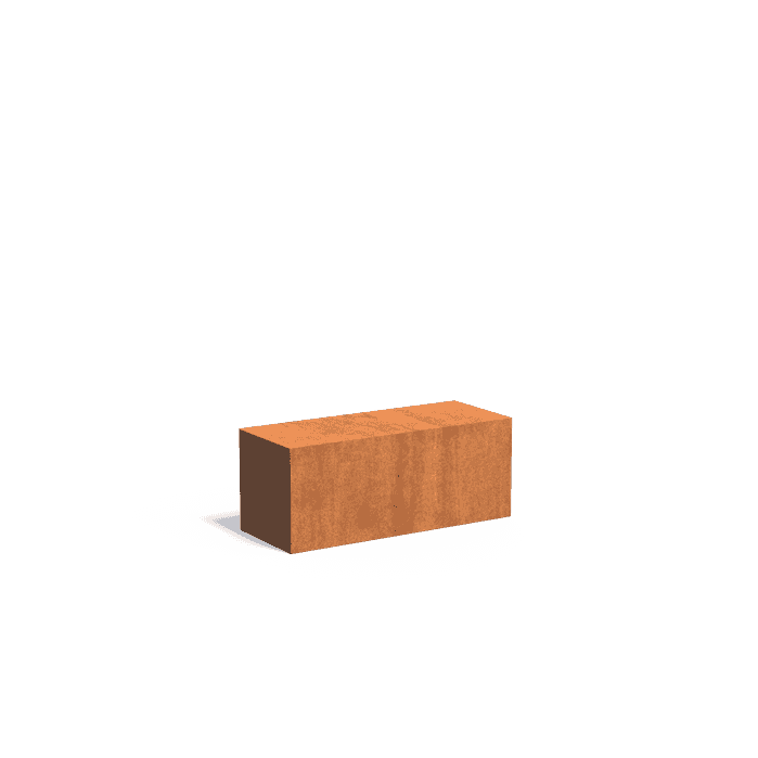 CK32 - Cortenstaal,Sokkels,Sokkel,1000 x 400 x 400 mm