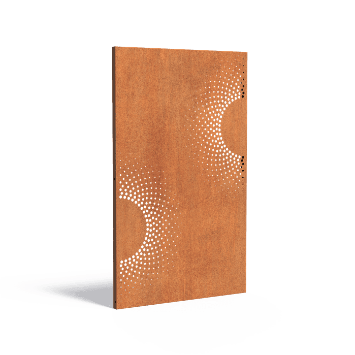 CPA2.4 - Acier corten,Panneaux,Panneau Abstrait,1100 x 50 x 1800 mm