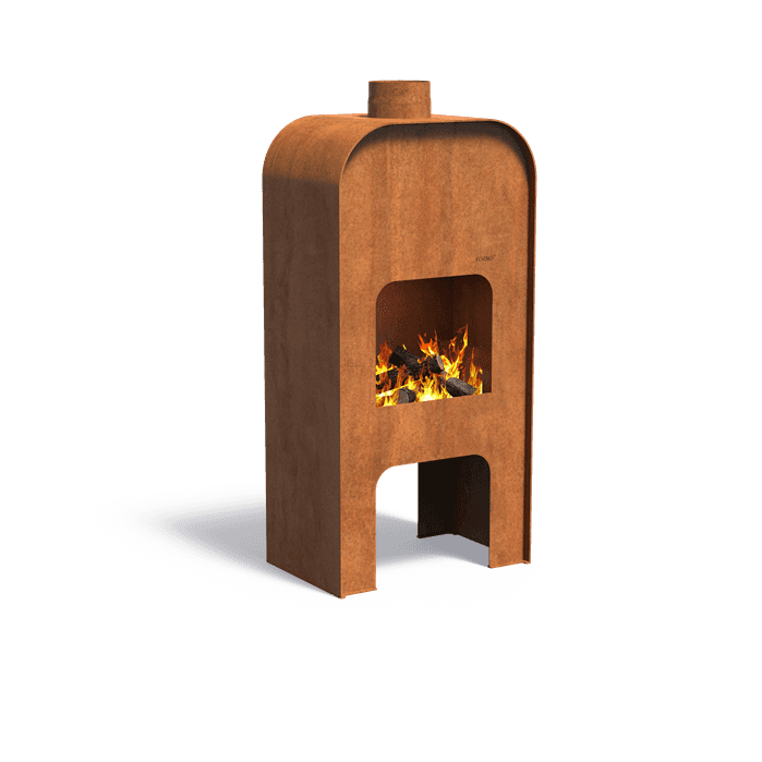 GA1.200 - Cortenstaal,Buitenhaarden,GAP,750 x 490 x 1500 mm