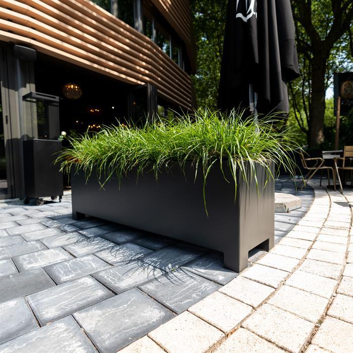 AFP5.1 - Aluminium,Plantenbakken,CARREZ met poten,1000 x 1000 x 800 mm