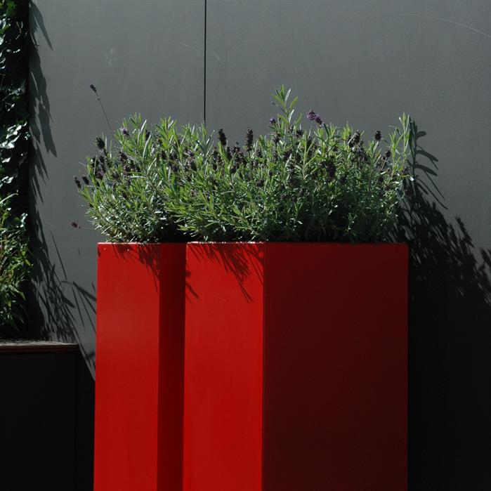 AF5 - Aluminium,Plantenbakken,CARREZ met bodem,1000 x 1000 x 1000 mm