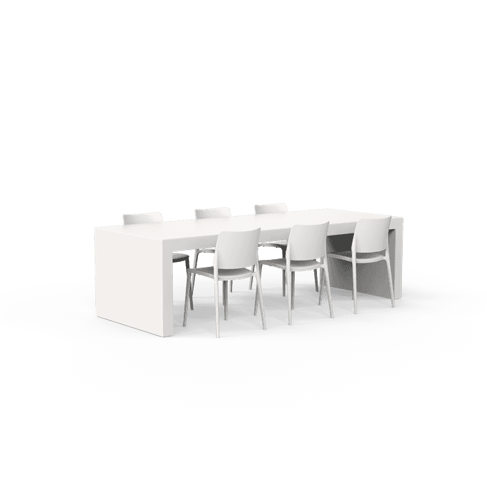 TBB260 (OP=OP) - Aluminium,Tuinmeubilair,SOLID tafel,2600 x 1000 x 750 mm