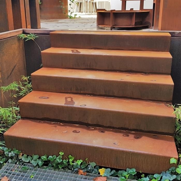 CST8.4 (8 stair steps) - Cortenstaal,Trappen,Trappen,2000 x 1920 x 1360 mm