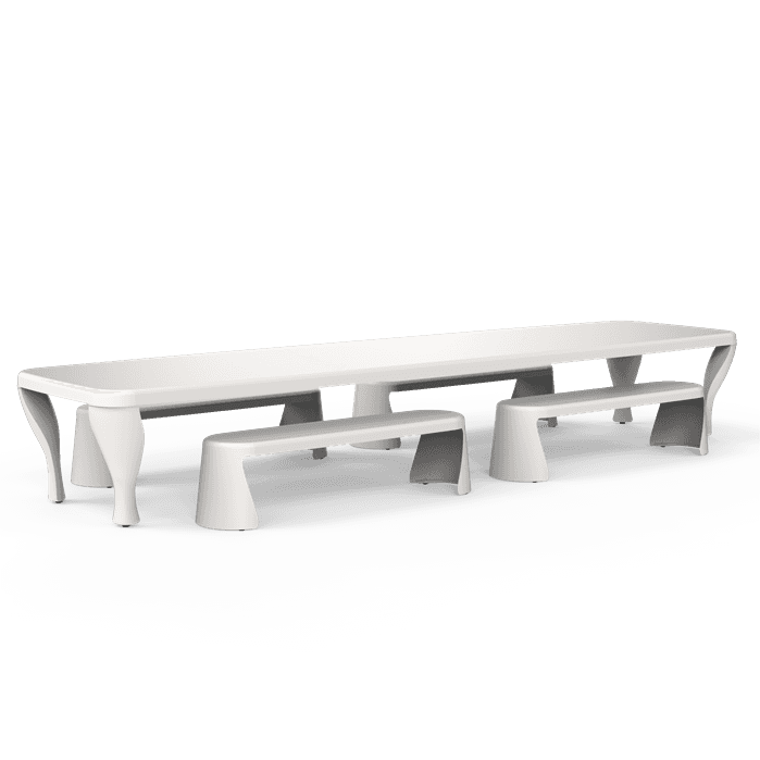 TB500 Table Barok RAL (op=op) - Polyester,Tuinmeubilair,BAROK ,5050 x 1270 x 770 mm