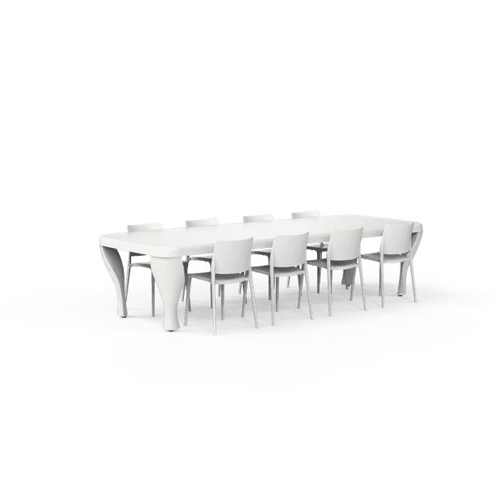 TB320 Table Barok RAL (op=op) - Polyester,Tuinmeubilair,BAROK ,3250 x 1270 x 770 mm