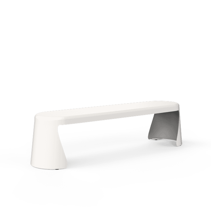 TBB180 Bench Barok RAL (op=op) - Polyester,ADEZZ sale,Bank RAL 9016,1820 x 450 x 470 mm