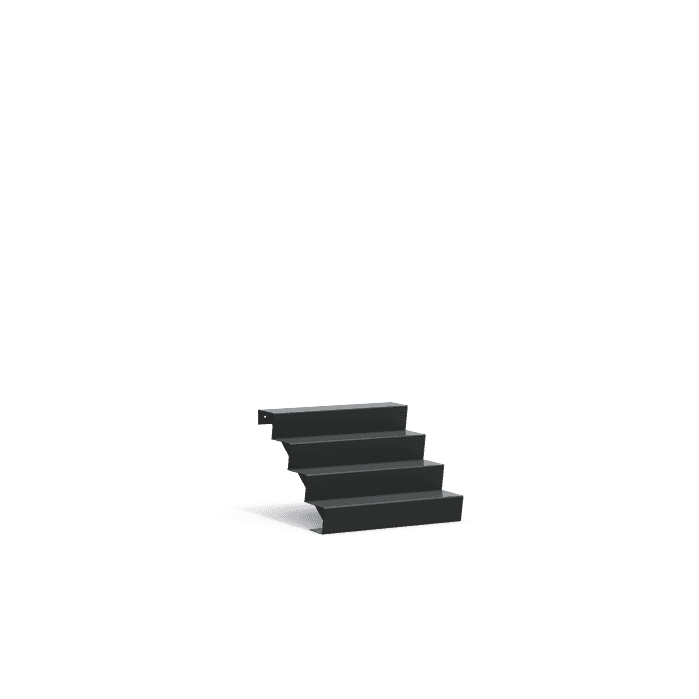 AST4.1 (4 stair steps) - Aluminium,Trappen,Trappen,1000 x 960 x 680 mm