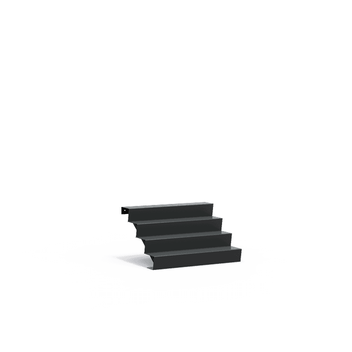 AST4.2 (4 stair steps) - Aluminium,Treppen,Treppe,1250 x 960 x 680 mm