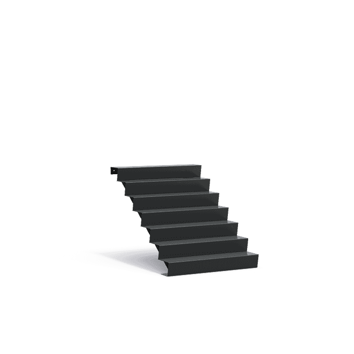 AST7.2 (7 stair steps) - Aluminium,Trappen,Trappen,1250 x 1680 x 1190 mm