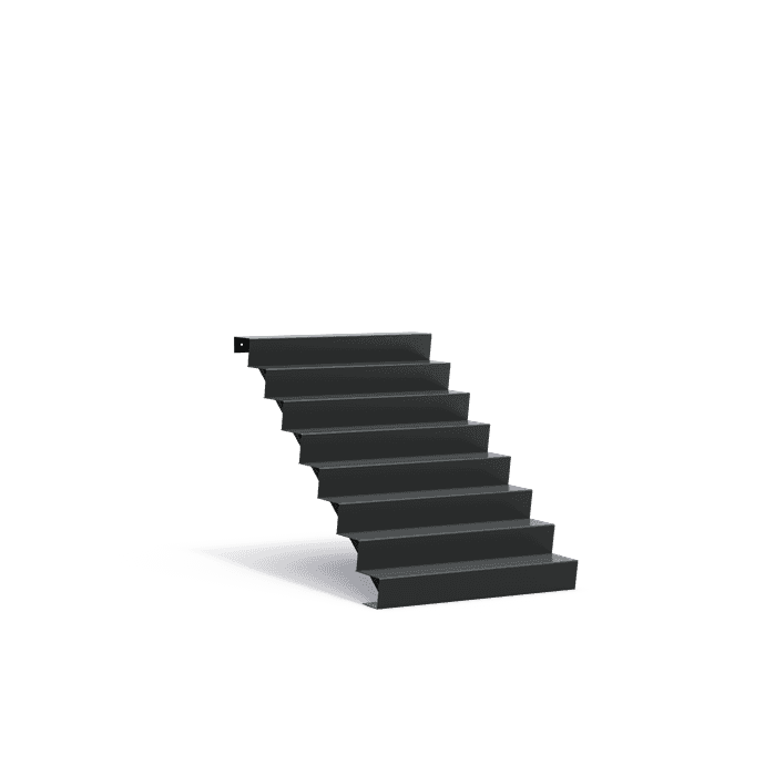 AST8.2 (8 stair steps) - Aluminium,Trappen,Trappen,1250 x 1920 x 1360 mm