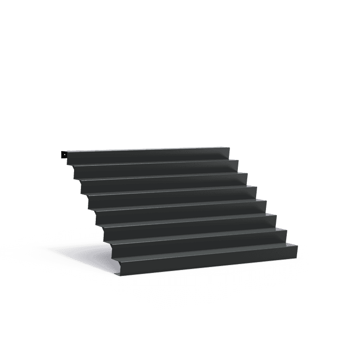 AST8.5 (8 stair steps) - Aluminium,Trappen,Trappen,2500 x 1920 x 1360 mm