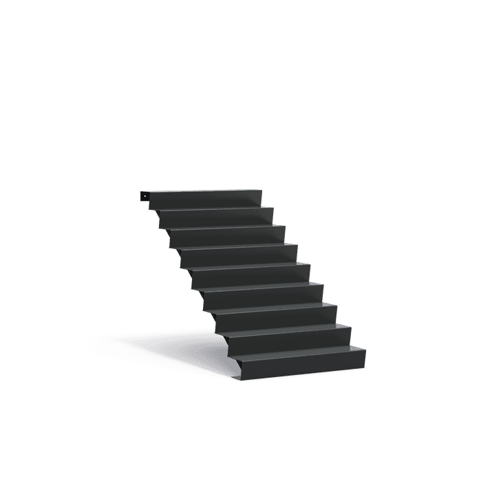 AST9.2 (9 stair steps) - Aluminium,Treppen,Treppe,1250 x 2160 x 1530 mm