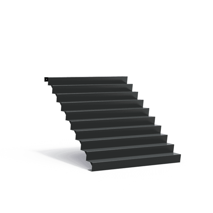 AST10.4 (10 stair steps) - Aluminium,Schody,Schody,2000 x 2400 x 1700 mm