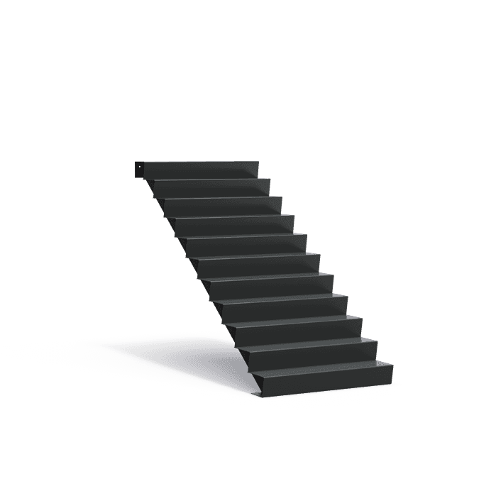 AST11.2 (11 stair steps) - Aluminium,Stairs,Stairs,1250 x 2640 x 1870 mm
