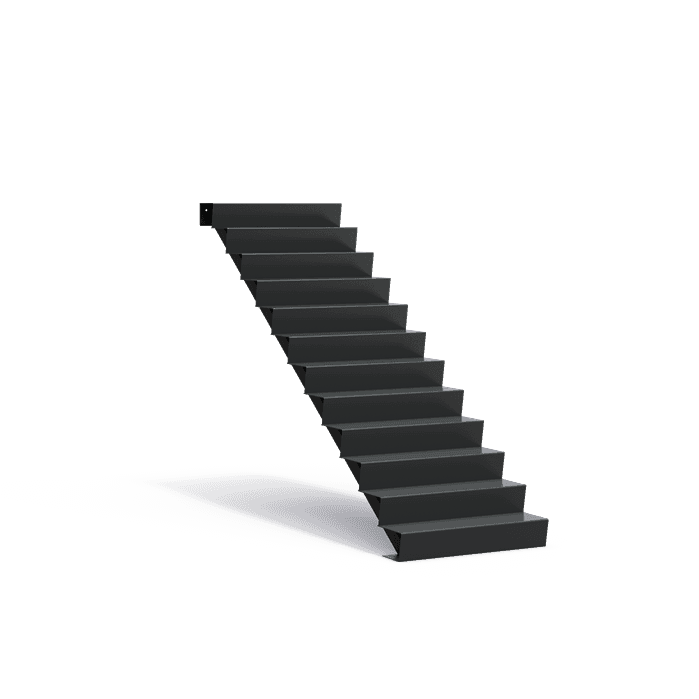 AST12.1 (12 stair steps) - Aluminium,Treppen,Treppe,1000 x 2880 x 2040 mm