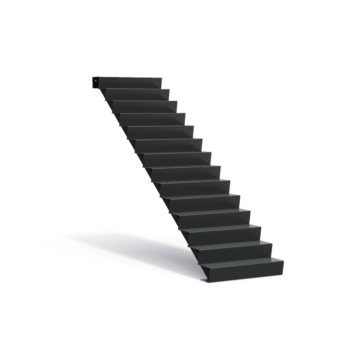 AST14.1 (14 stair steps) - Aluminium,Stairs,Stairs,1000 x 3360 x 2380 mm
