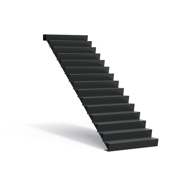 AST15.2 (15 stair steps) - Aluminium,Schody,Schody,1250 x 3600 x 2550 mm