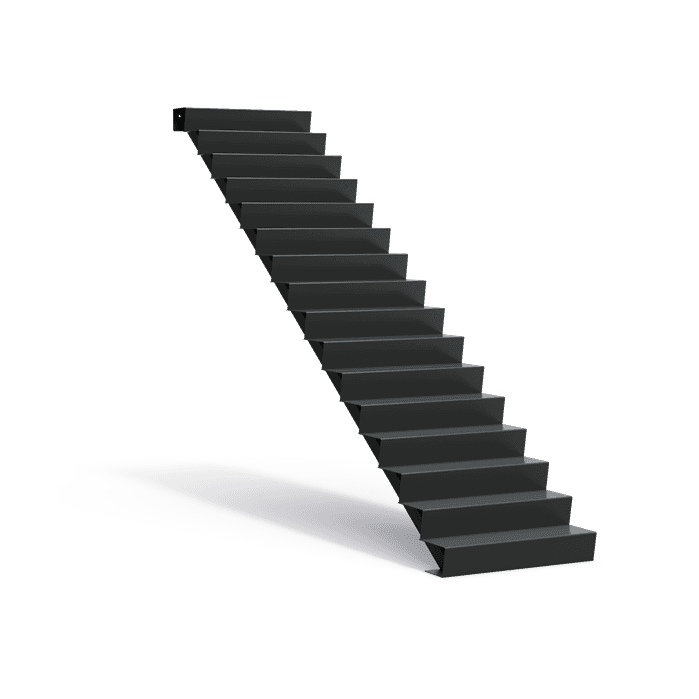 AST16.1 (16 stair steps) - Aluminium,Trappen,Trappen,1000 x 3840 x 2720 mm