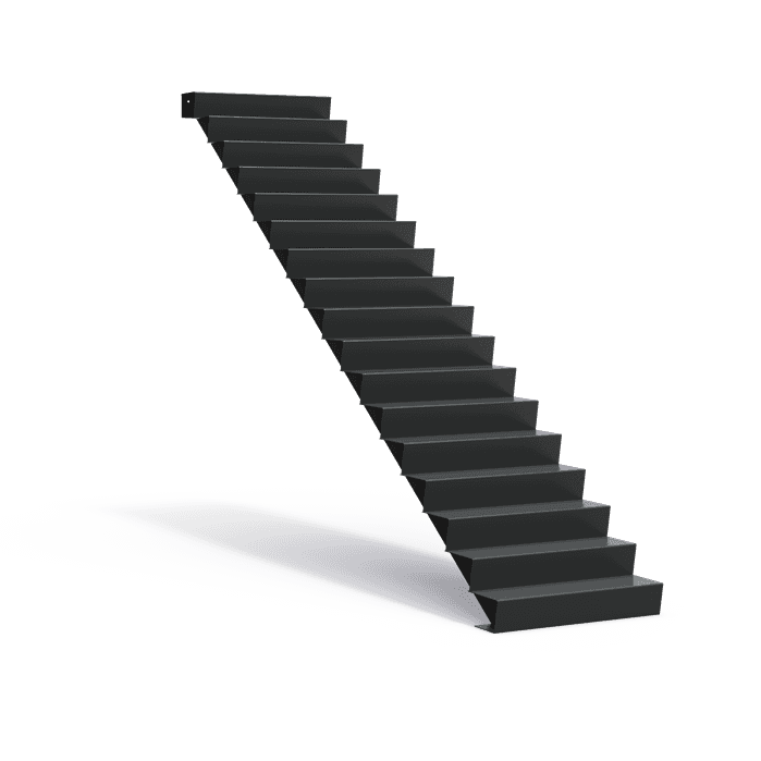 AST17.1 (17 stair steps) - Aluminium,Trappen,Trappen,1000 x 4080 x 2890 mm