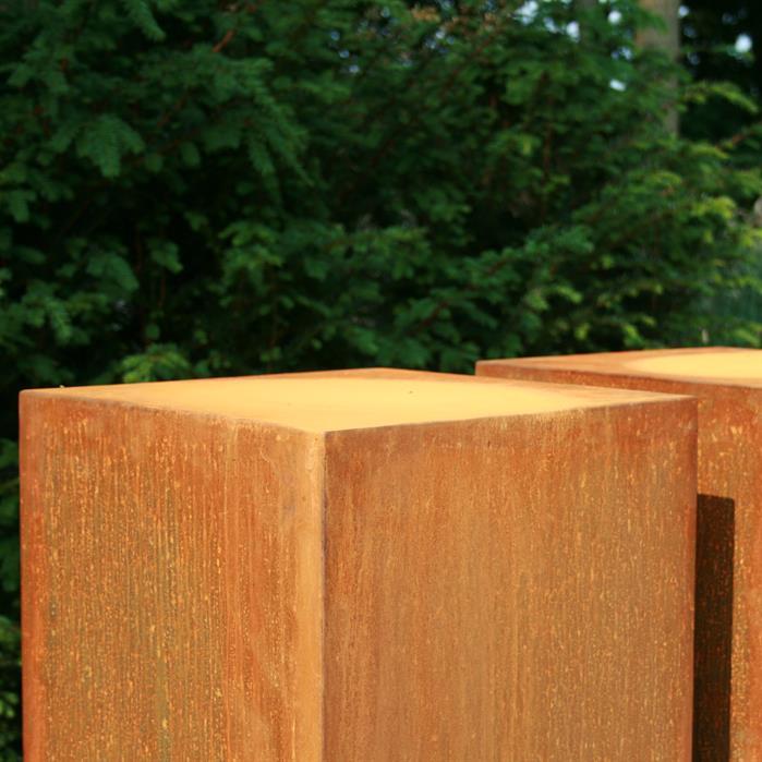CK9 - Cortenstaal,Sokkels,Sokkel,400 x 400 x 400 mm