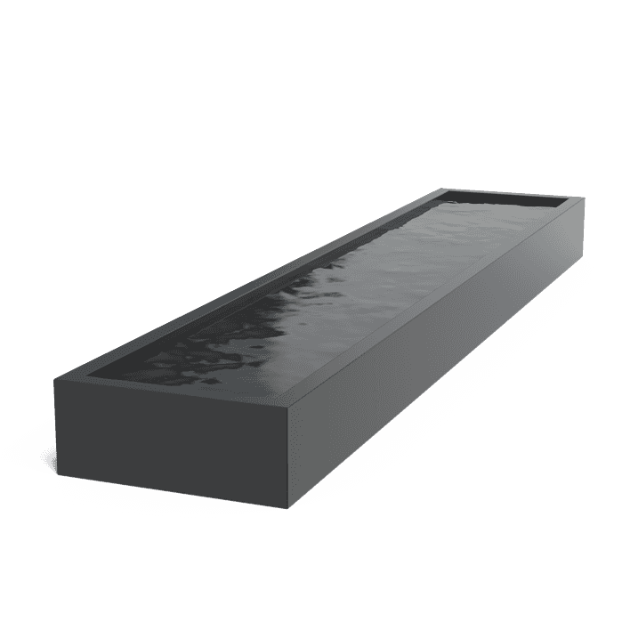 VA2.1 - Aluminium,Waterelementen,Vijvers standaard,5000 x 1000 x 400 mm