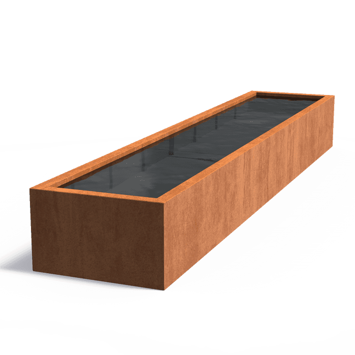 VC2 - Cortenstaal,Waterelementen,Vijvers standaard,5000 x 1000 x 600 mm