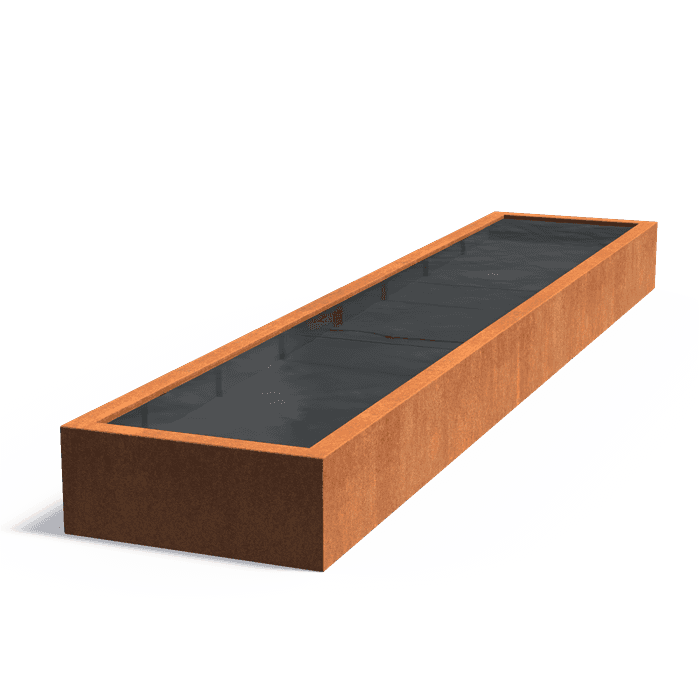 VC2.1 - Corten steel,Water features,Ponds standard,5000 x 1000 x 400 mm