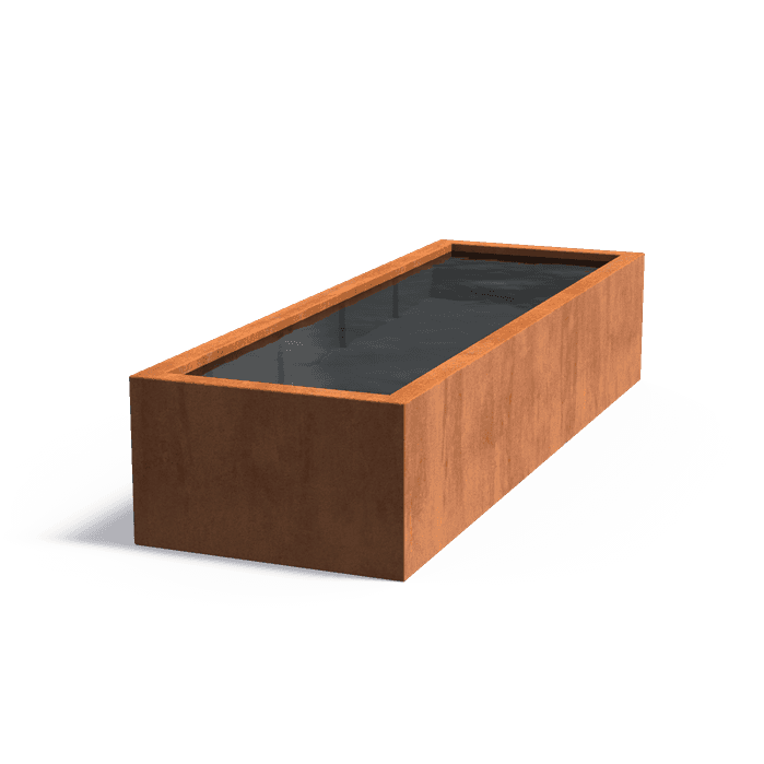 VC6 - Corten steel,Water features,Ponds standard,3000 x 1000 x 600 mm
