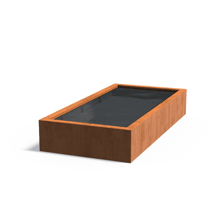 VC8.1 - Corten steel,Water features,Ponds standard,2500 x 1200 x 400 mm