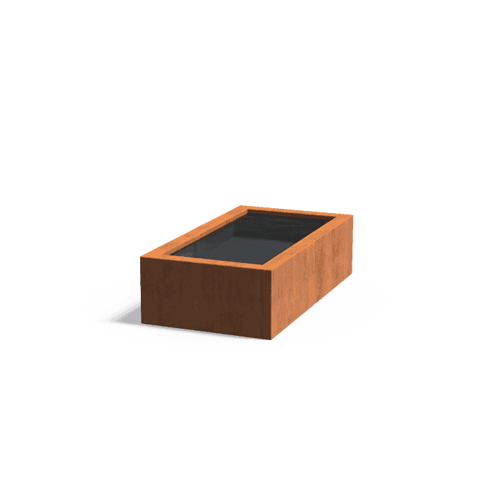 VC10.1 - Acier corten,Éléments d'eau,Bassins standard,1500 x 800 x 400 mm