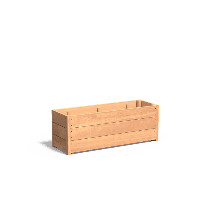 HS25.2 - Twarde drewno,Donice,CARREZ z dnem,1200 x 400 x 435 mm