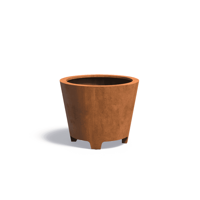 CCP5.1 - Stal kortenowska,Donice,CONIC z nózkami,1000 x 800 mm