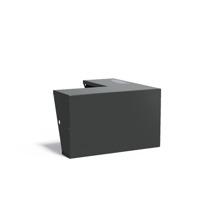 ARSO4.600.1000.400 outside corner - Aluminium,Keerwanden,Keerwand 600 met brede bovenrand,1000 x 1000 x 600 mm