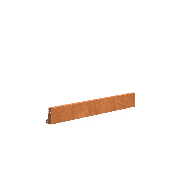 CRS2.200.1500 straight - Cortenstaal,Keerwanden,Keerwand 200,1500 x 100 x 200 mm