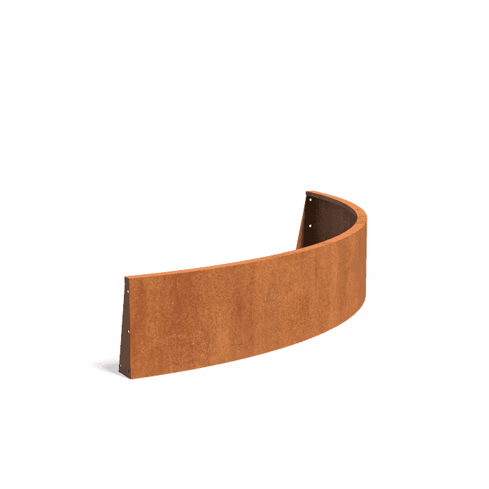 CRCO3.400.2000 outside curve - Cortenstaal,Keerwanden,Keerwand 400,2000 x 2000 x 400 mm