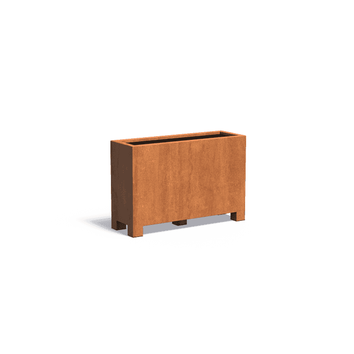 CAP24.2 - Stal kortenowska,Donice,CARREZ z nózkami,1200 x 400 x 800 mm
