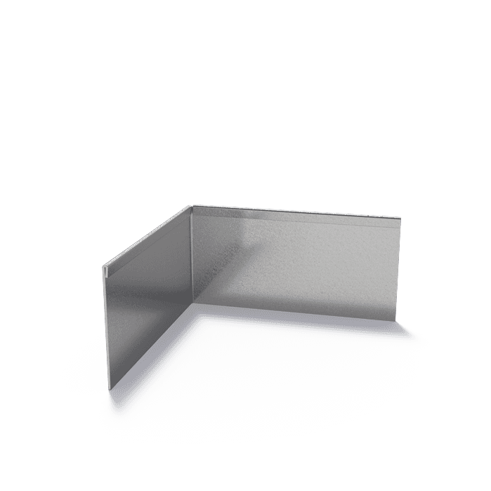VP3.150BU - Verzinkt staal,Kantopsluitingen,Kantopsluiting hoek geplette bovenrand,300 x 300 x 150 mm
