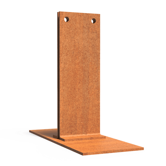 PKV200 (1piece) (Corten) - Cortenstaal,Accessoires,Piketpalen,200 x 80 x 173 mm