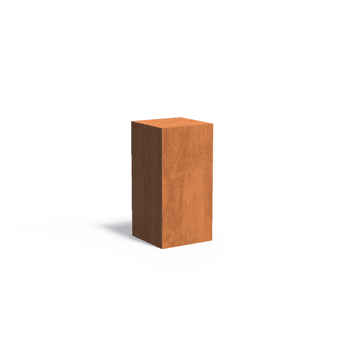 CK2 - Cortenstaal,Sokkels,Sokkel,500 x 500 x 1000 mm