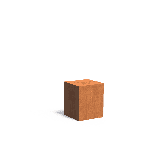 CK4 - Cortenstaal,Sokkels,Sokkel,500 x 500 x 600 mm