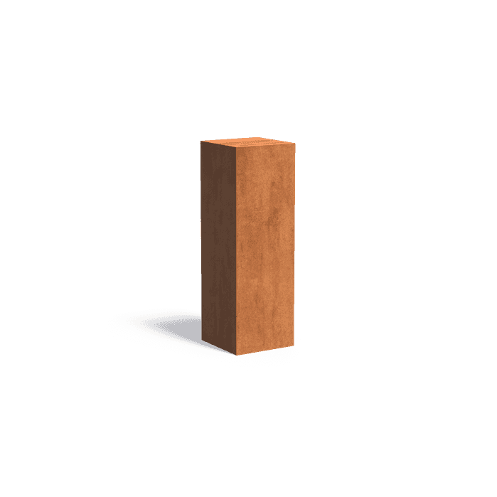 CK5 - Cortenstaal,Sokkels,Sokkel,400 x 400 x 1200 mm