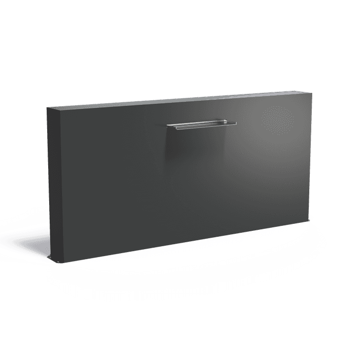 VM2.2.600 (incl Waterfall 600 + VP3 Pump) - Aluminium,Waterelementen,Vijvermuren vrijstaand,2500 x 250 x 1200 mm