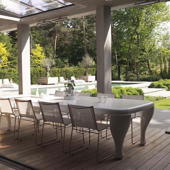 TB320 Table Barok RAL (op=op) - Polyester,Tuinmeubilair,BAROK ,3250 x 1270 x 770 mm