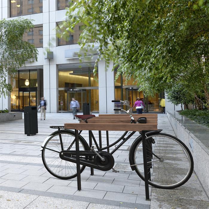 BOBS.900.Ct garapa - Acier corten,Supports de vélo,BORG standard,1200 x 150 x 1084 mm