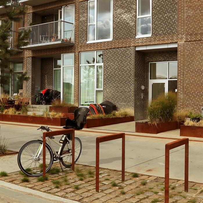 STBS.600.Ct - Cortenstaal,Fietsbeugels,STORR standaard,740 x 150 x 1056 mm