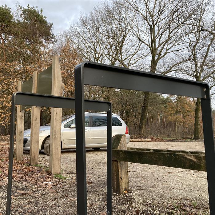 STBS.600.Ct - Cortenstaal,Fietsbeugels,STORR standaard,740 x 150 x 1056 mm